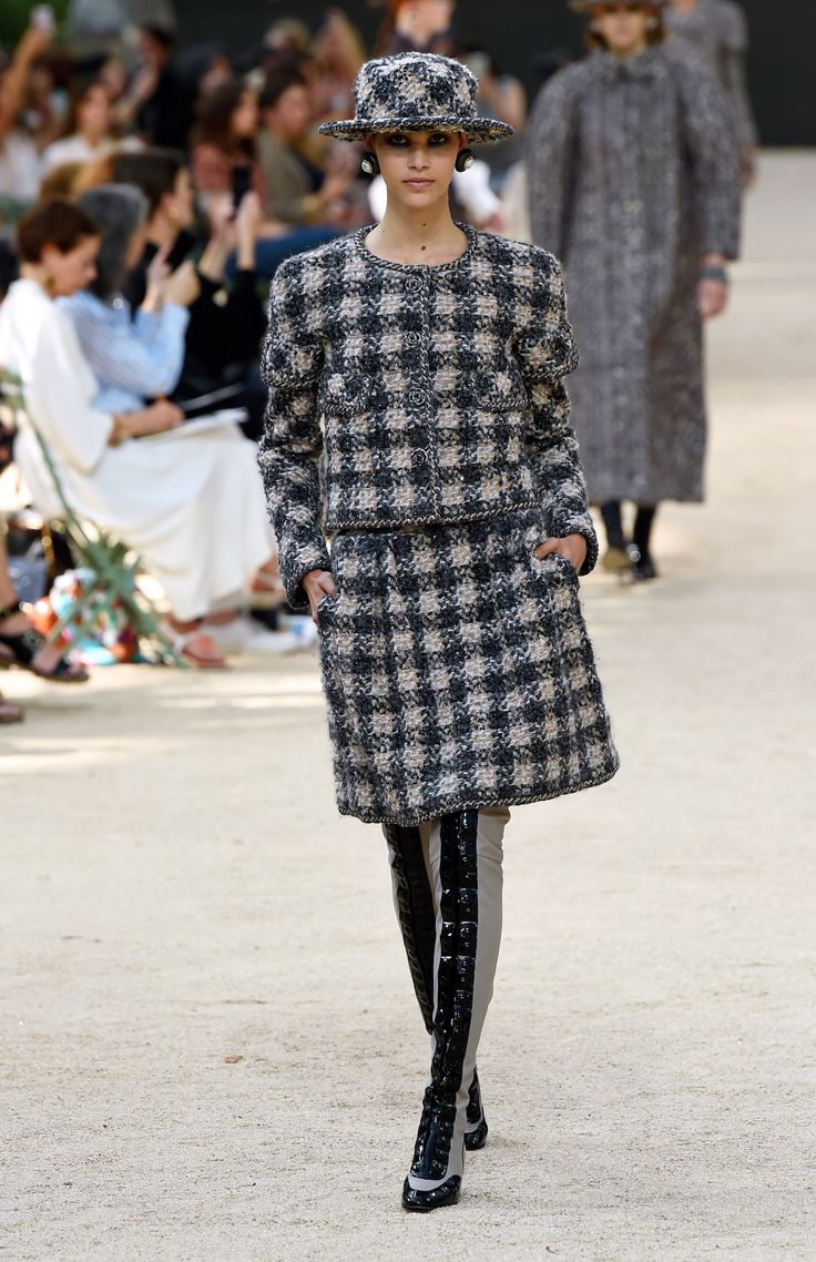 Model on the catwalk